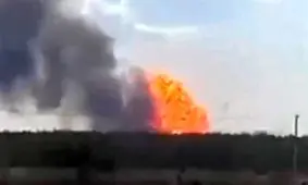  انفجار مهیب در منطقه ولادیمیر نزدیک مسکو/ ویدئو