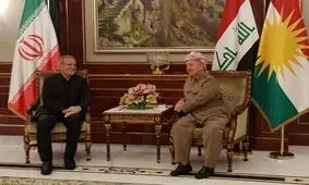 دیدار پزشکیان و مسعود بارزانی

