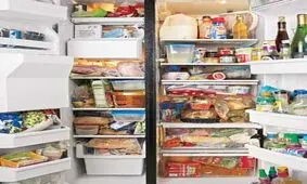 تأثیر چیدمان مواد غذایی بر طول عمر یخچال و فریزر