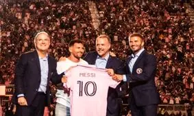 معارفه و رونمایی از لیونل مسی در تیم آمریکایی اینترمیامی/ ویدئو