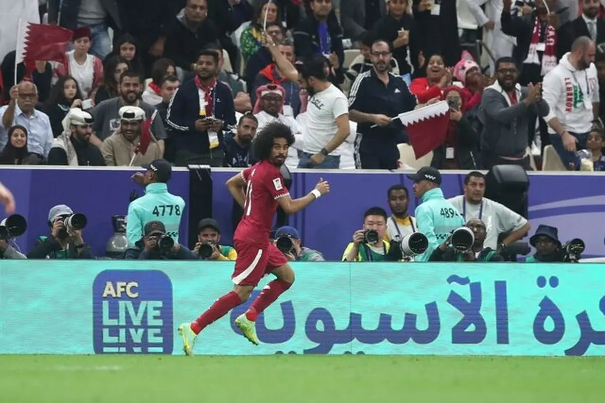 صعود قطر به جمع ۸ تیم برتر آسیا با پیروزی 2 بر یک بر فلسطین

