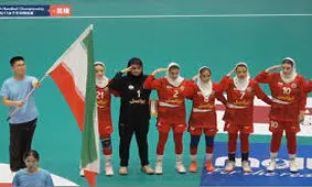  سلام نظامی دختران هندبالیست ایران قبل از دیدار با چین/ ویدئو