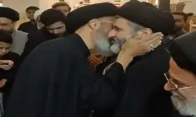 حضور فرزند رهبر شهید انقلاب در مراسم بزرگداشت آیت‌الله شبیری زنجانی