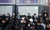 تصاویری از سومین شب آیین بزرگداشت رهبر شهید از طرف رهبر انقلاب در حرم مطهر رضوی