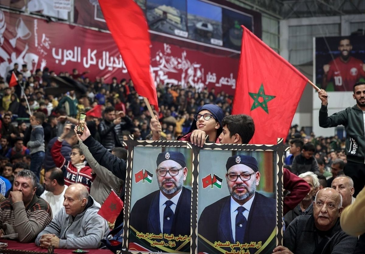 حضور پادشاه مراکش در جشن مردمی پیروزی تیم ملی/ ویدئو 

