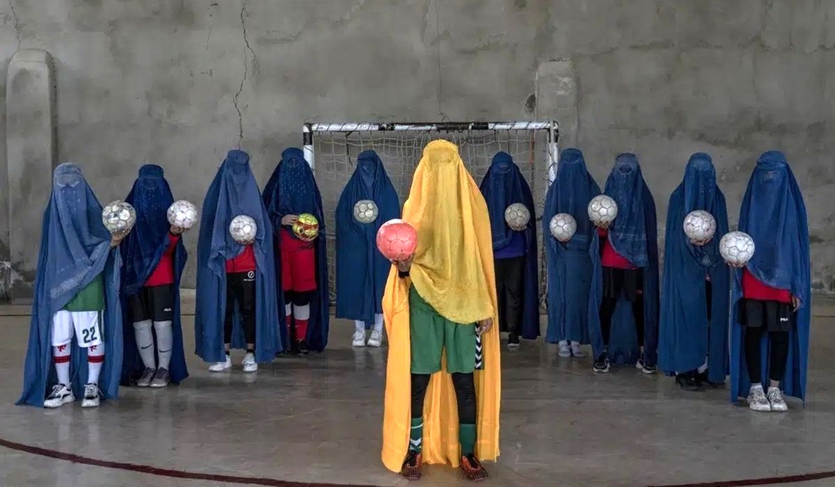دختران ورزشکار افغان پشت برقعها