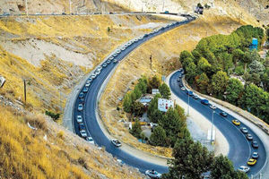 ترافیک سنگین در جاده‌های شمالی منتهی به تهران

