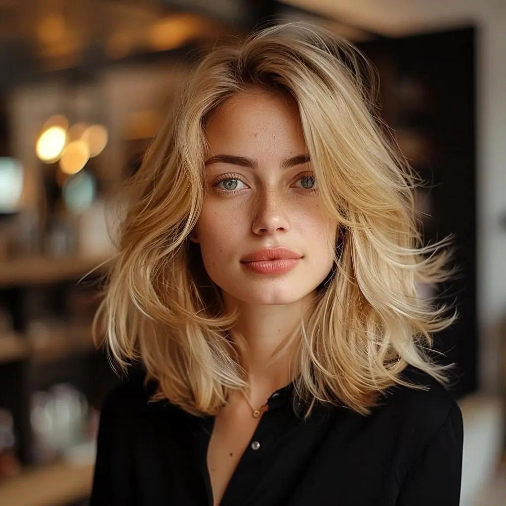 رنگ موی بلوند عسلی-بژ