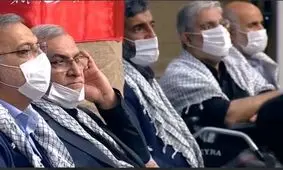 وزیر بهداشتِ بی ماسک در دیدار رهبری/ ویدئو