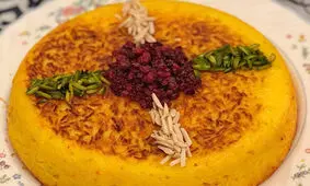 چند راز خوشمزه‌تر شدن ته‌چین زعفرانی