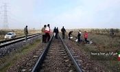 مرگ تلخ جوان ازنایی بر اثر برخورد با قطار