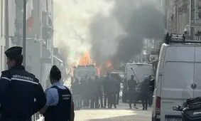 انفجار در نزدیک دفتر نخست وزیری فرانسه هنگام گردهمایی رهبران سیاسی/ ویدئو