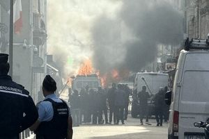 انفجار در نزدیک دفتر نخست وزیری فرانسه هنگام گردهمایی رهبران سیاسی/ ویدئو