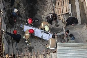 مرگ کارگر ساختمانی بر اثر سقوط از ارتفاع