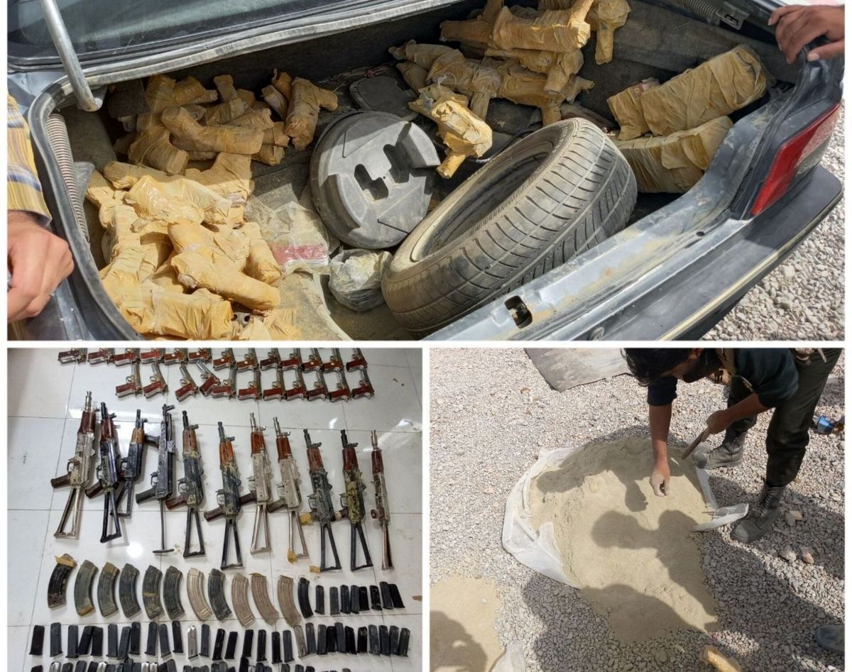 ۶۱ قبضه انواع سلاح جنگی در نیکشهر کشف شد