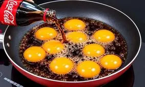 صبحانه خوشمزه و متفاوت با تخم مرغ و نوشابه