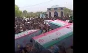 بدرقه ۵ شهید نیروی هوایی ارتش در پایگاه شهید عبدالکریمی بندرعباس توسط هم‌رزمان/ ویدئو