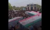 بدرقه ۵ شهید نیروی هوایی ارتش در پایگاه شهید عبدالکریمی بندرعباس توسط هم‌رزمان/ ویدئو