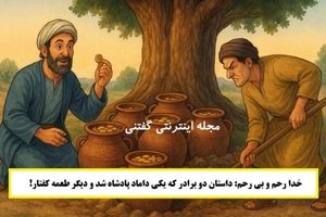 داستان خدا رحم و بی رحم/ داستان دو برادر که یکی داماد پادشاه شد و دیگر طعمه کفتار و شیر