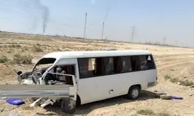 انحراف مینی بوس۱۴ مصدوم برجا گذاشت