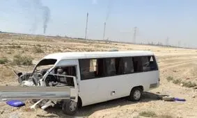 انحراف مینی بوس۱۴ مصدوم برجا گذاشت