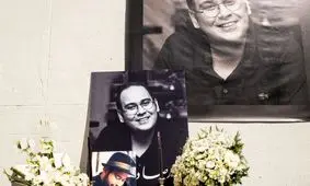 استایل متفاوت زهرا داودنژاد در مراسم ختم برادرش