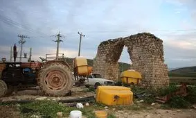 آتشکده ساسانی پارکینگ خودرو شد