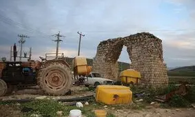 آتشکده ساسانی پارکینگ خودرو شد