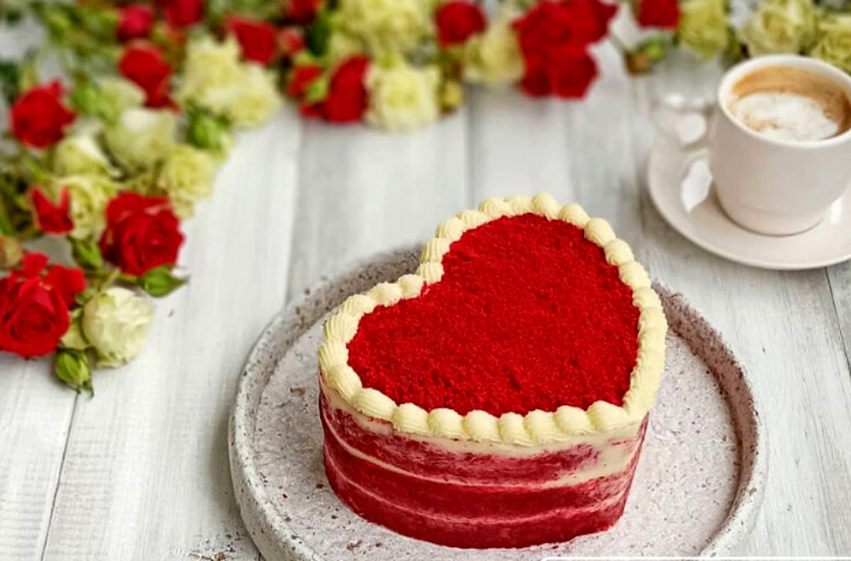 دستور پخت کیک ردولوت برای ولنتاین
