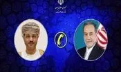 تماس تلفنی وزرای امور خارجه ایران و عمان درباره خاتمه جنگ

