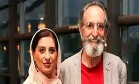 زوج عاشق سینما در مراسم ختم هادی مرزبان/ ویدئو