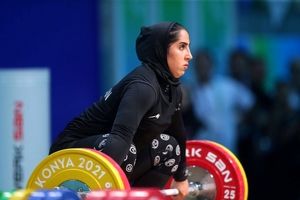 «الهام حسینی» بهترین دختر وزنه‌بردار ایران در جهان شد


