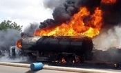 تریلی آتش گرفته هیچ ارتباطی با سپاه ندارد