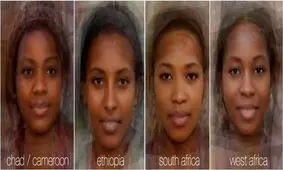 میانگین چهره زن‌های کشورهای مختلف، حاصل میانگین هزاران چهره