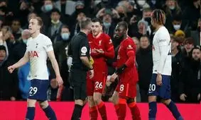 توقف لیورپول برابر تاتنهام در لیگ برتر