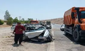 تصادف در محور دره شهر ایلام ۲ کشته برجا گذاشت