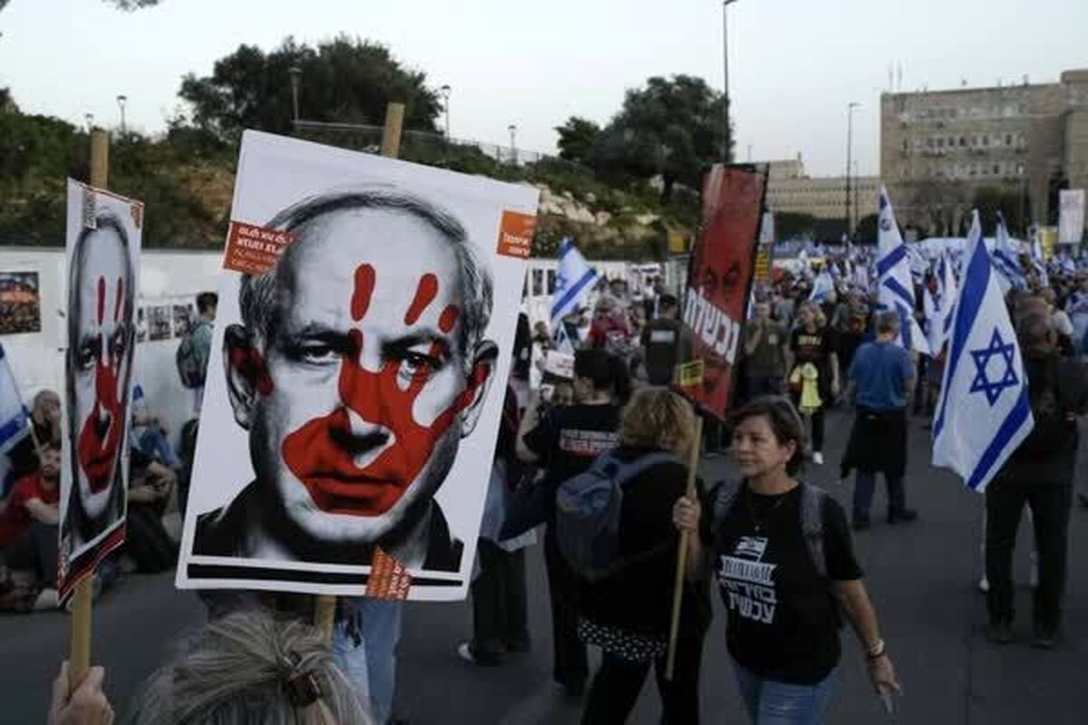 معترضانی در اسرائیل خواستار برکناری نتانیاهو شدند

