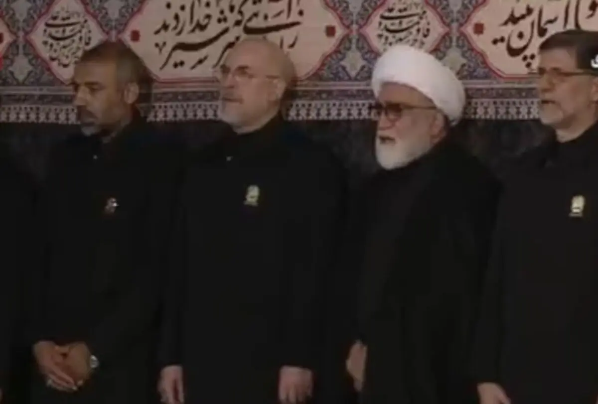 حضور دکتر قالیباف رئیس مجلس در مراسم خطبه خوانی شهادت امام رضا(ع) در حرم رضوی
