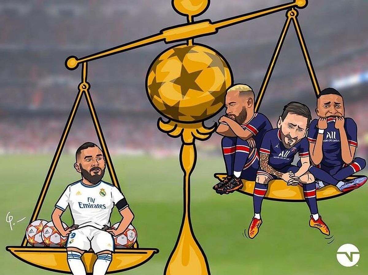 تفاوت کریم بنزما و ستارههای پاریسی را ببینید!