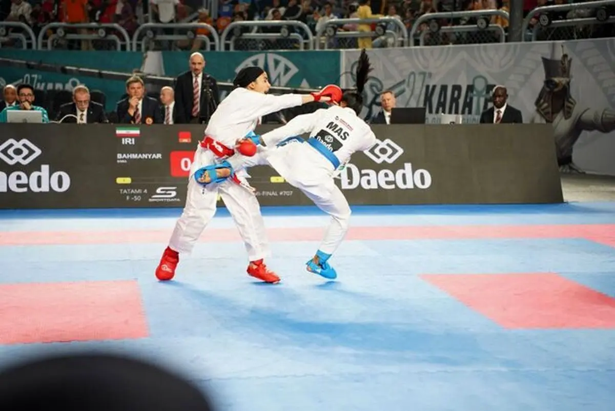 سارا بهمنیار به مدال برنز کاراته جهان رسید 

