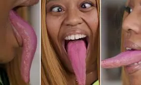  زبان‌ درازترین زن دنیا رکورد زد