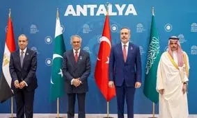 نشست چهارجانبه وزیران خارجه عربستان، ترکیه، پاکستان و مصر در آنتالیا
