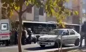 سانحه عجیب رانندگی در مشهد؛ ورود اتوبوس به پیاده‌رو/ ویدئو