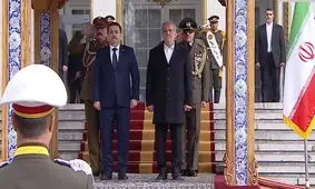 استقبال رسمی پزشکیان از نخست‌وزیر عراق در تهران

