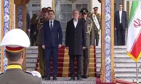 استقبال رسمی پزشکیان از نخست‌وزیر عراق در تهران

