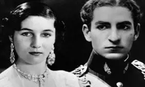 سفر در زمان؛ «محمدرضا پهلوی و فوزیه» در مراسم عروسی خود در تهران؛ سال 1318