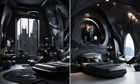 خانه بتمن از نگاه متفاوت هوش مصنوعی