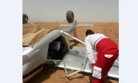 سقوط هواپیمای سم پاش در تاکستان/ ویدئو 