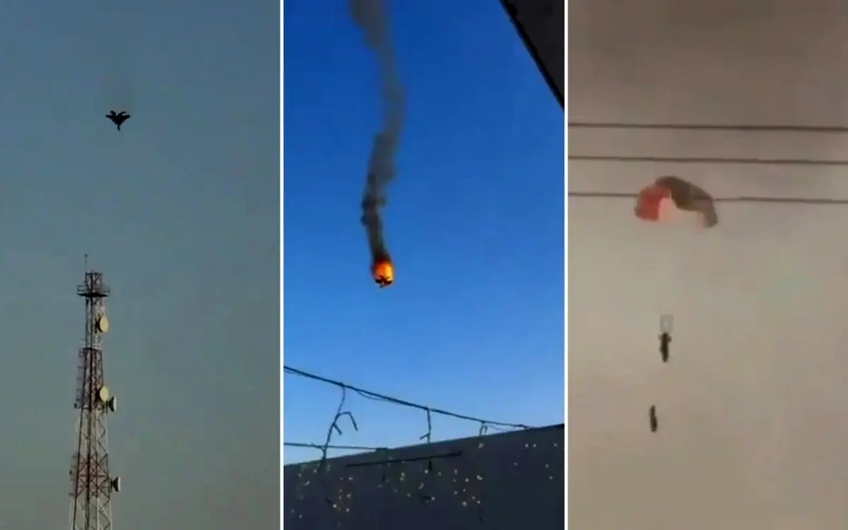  سرنوشت نامعلوم مردی که از سقوط جنگنده اف ۱۵ فیلم گرفت | فیلم