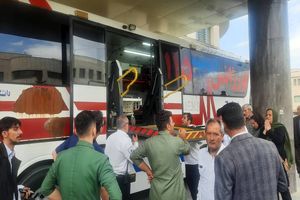 سوختگی ۱۱ دختر دانش‌آموز براثر آتش گرفتن سرویس مدرسه در ارومیه